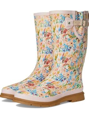 Floral Rubber Rain Boots Garden Waterproof Wellies Cottagecore Festival